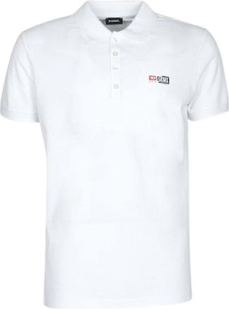 Diesel Heren T-Weet Logo Poloshirt (Wit)