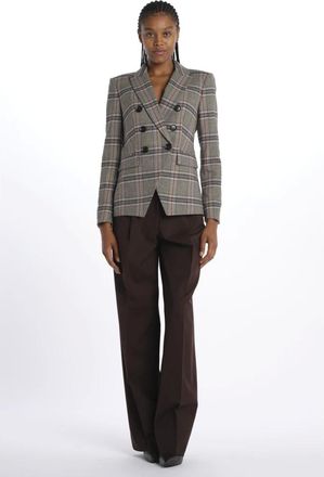 Veronica Beard Jassen, Dames, Veelkleurig, S, Denim, Miller Dickey Double-Breasted Denim Jacket