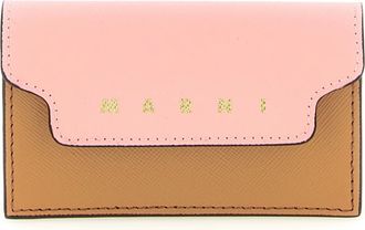 Marni Wallets & Cardholders, female, Multicolor, ONE SIZE, Saffiano Leather Business Card Holder