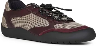 Prada Mens Sneakers Speedrock Clay-Burgundy Red Polyester Trainers