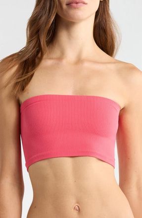 Free People Amelia Bandeau Bra in Tart Berry at Nordstrom, Size X-Small
