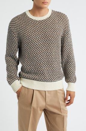 BOSS Imauro Cotton Sweater in Open White at Nordstrom Rack, Size Large
