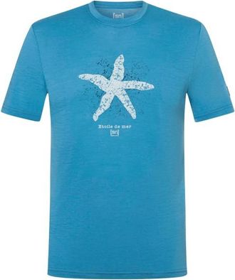 super.natural Sea Star Tee Merinoshirt f&uuml;r Herren | blau