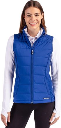 Cutter & Buck Evoke Hybrid Softshell Recycled Womens Full Zip Vest