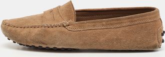 Tod's Tods Brown Suede Slip On Loafers