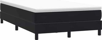 vidaXL Cama Box Spring Sin Colch&oacute;n Negro Terciopelo 120x220 Cm Vidaxl