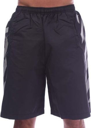 Off-white Off White Heren Diagonal Surfer Zwemshort (Zwart)