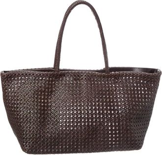 Madewell Large Leather Caning Tote
