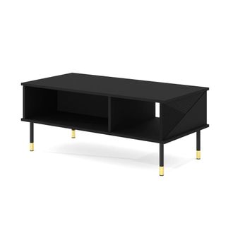 Petits Meubles Mesa de centro 110 cm paneles laminados negro