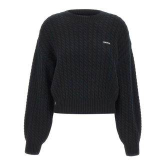 Rotate Rotate Birger Christensen, Truien & Vesten, Dames, Zwart, XS, Wol, Kabeltrui