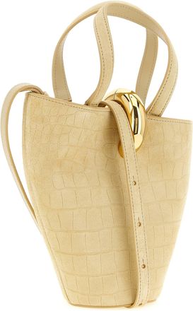 Jacquemus Womens Le Petit Mini Bag Beige Calfskin Leather