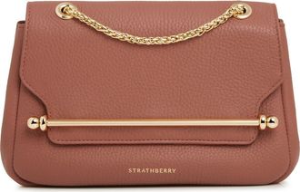 Strathberry Mini East/West Leather Soft Crossbody Bag in Sienna at Nordstrom