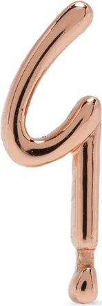 agnès b. logo earring - women - silver/Metal - One Size