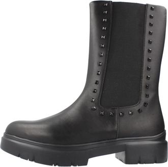 Stonefly Phoebe 38 Mid Boot - Dames - Chelseaboots - Zwart - 38 EU - Leer - Schoenen