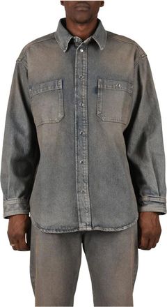 Haikure Camicia in denim Nelson - - Shirts - Uomo - Blu - L