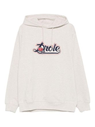 Dr&ocirc;le de Monsieur Light Grey Printed Hoodie