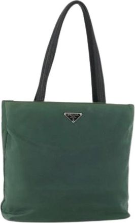 Prada Pre-owned Tote Bags, female, Green, Size: ONE SIZE Pre-owned Vintage Tote Bag