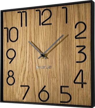 OEM Reloj De Pared De Madera Cuadrado De 30 Cm