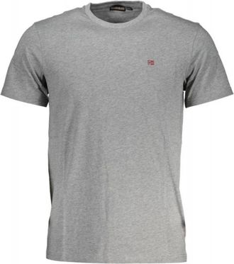 Napapijri T-Shirts - Heren - T-shirts - Grijs - XL - Katoen - Tops