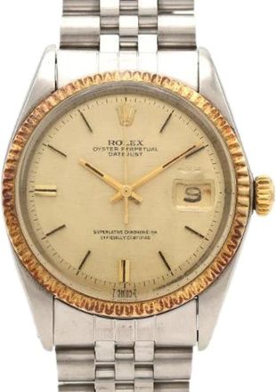 Rolex Pre-owned Datejust Acciaio Inossidabile Oro Giallo Automatico (Modello 1601) - - Pre-owned - Donna - Giallo - ONE SIZE