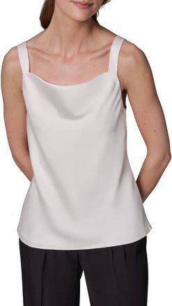 DKNY Cowl Neck Sleeveless Top in Cream at Nordstrom, Size X-Small