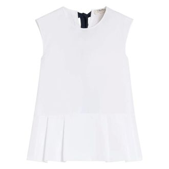 Max Mara Top-Canottiera in tes. - female - Max Mara - Sleeveless Tops - White - S - Tops