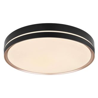 Netlighting Manni Semi Ceiling Light Black 48.5cm LED Dimmable 2700-6500K Remote