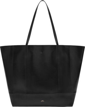 Toteme Tassen, Dames, Zwart, ONE Size, Leer, Roam Leren Tote