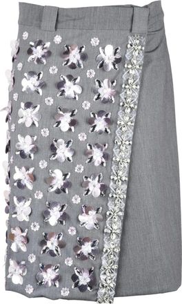 Des_Phemmes Mujer, Faldas, Gris, Talla: M