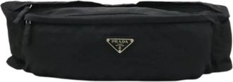 Prada Pre-owned Vintage Belt Bag - Heren - Vintage Heuptassen - Zwart - ONE Size - Nylon - Vintage