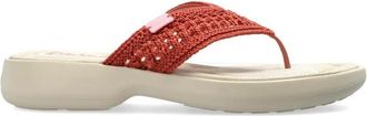 Chlo&eacute; Poolette Slide - Dames - Slippers - Rood - 37 EU - Leer - Schoenen