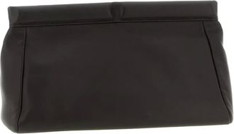 ARMARIUM Eloisa debossed-logo clutch - Brown