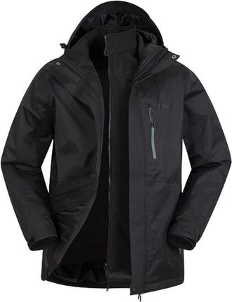 Mountain Warehouse Mens Bracken Extreme 3 in 1 Waterproof Jacket