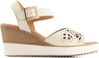 Andrea Womens Wedge Heel Ankle Strap Platform Sandals