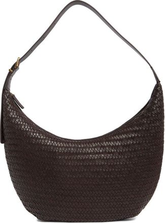 Madewell Essential Curve Shoulder Bag in Coffee Bean at Nordstrom