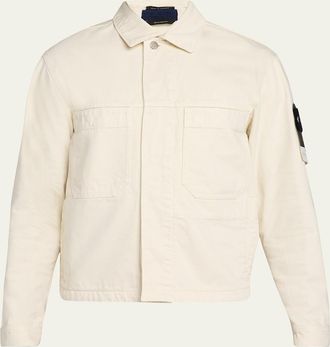 Stone Island Mens Light Bull Denim-TC Jacket
