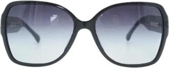 Chanel Occhiali da sole Pre-owned con logo CC e montatura nera - - Pre-owned - Donna - Nero - ONE SIZE