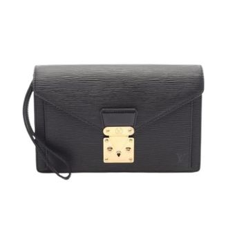 Louis Vuitton unisex, Pre-owned, Zwart, Maat: ONE Size Leer