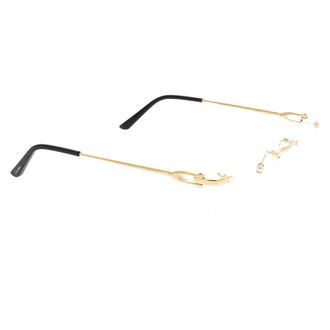 Cartier Accessoires, unisex, Geel, ONE Size, Frameless Optical Frame