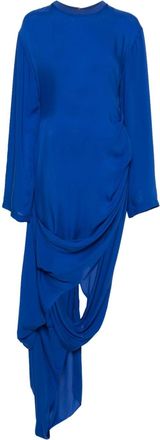 Acne Studios asymmetric maxi dress - women - Viscose/Polyester - 32 - Blue