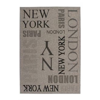 Un amour de tapis Alfombra de sal&oacute;n 200x290 cm tejido plateado
