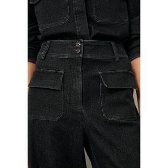 Sessun Wijde broek met opgestikte zakken Manhattan