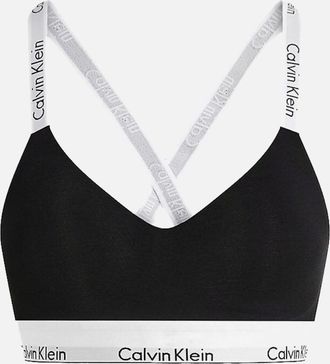 Calvin Klein Womens Modern Cotton Light Lined Bralette, Black - Size: XS