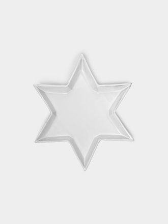 Astier De Villatte Etoile Hand-Glazed Ceramic Salad / Dessert Plate - 9.5in/24cm (Set of 2)