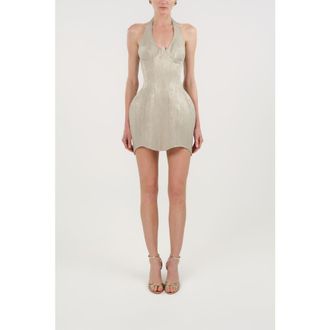 Nocturne Snake-Print Boned Mini Corset Dress in Multi-Colored at Nordstrom, Size Medium Eu