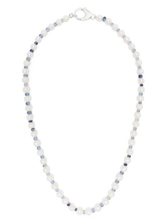 Hatton Labs Collana di perle con cristalli - Bianco