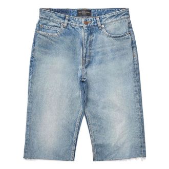 Balenciaga Slim Denim Shorts Blue 753212TDW143341