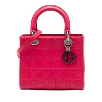 Dior Pre-owned Dior Medium Ultra Matte Calfskin Cannage Embossed Lady Dior Ladies S4F4NIHKCXTEQTDD