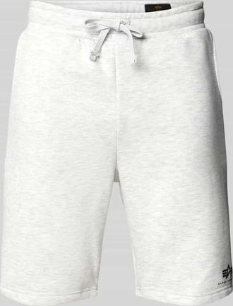 Alpha Industries Alpha Industries Sweatshorts mit elastischem Bund und Tunnelzug in Hellgrau Melange, Größe XL
