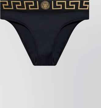 Versace key pattern v-neck top high-waisted bottom